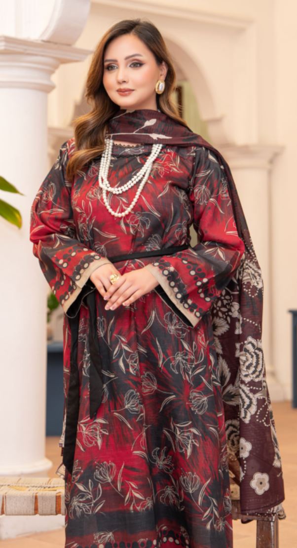 Siyah Suroor — Premium Unstitched 3-Piece by House of Ayra