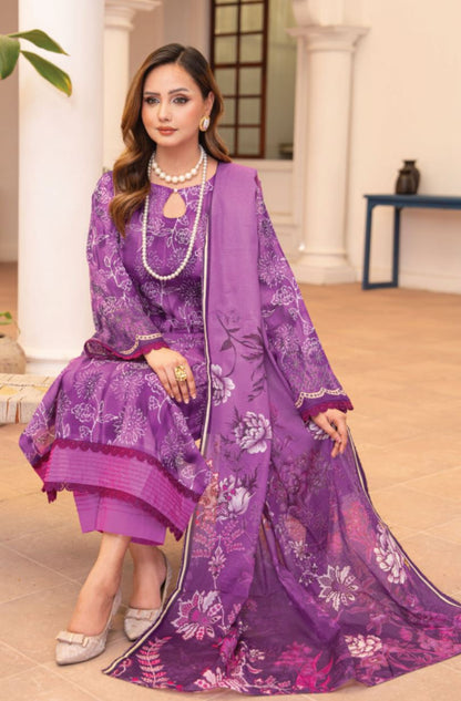 Gul-e-Baran — Premium Unstitched 3-Piece by House of Ayra