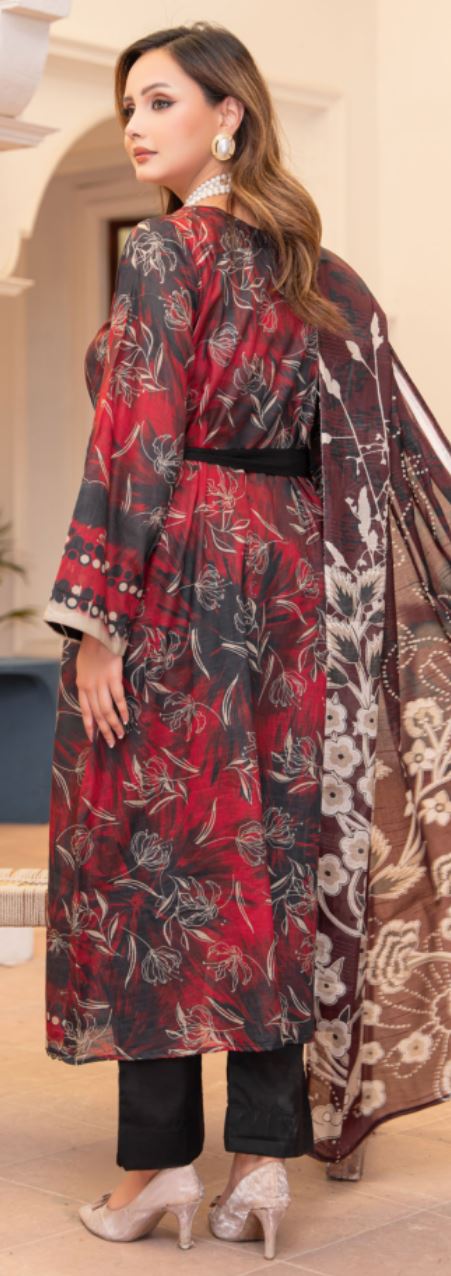 Siyah Suroor — Premium Unstitched 3-Piece by House of Ayra