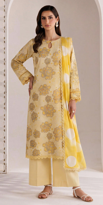 Amber Glow Lawn Suit – 3 Piece Unstitched