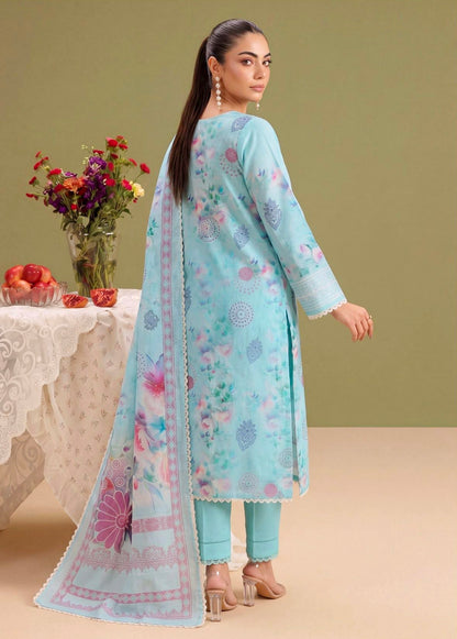 Azure Haze Lawn Suit – 3 Piece Unstitched