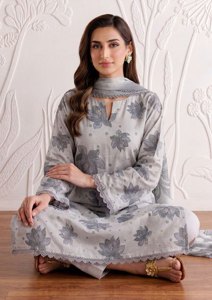 Dusk Whisper Lawn Suit – 3 Piece Unstitched