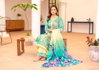 Emerald Baagh Lawn Suit – 3 Piece Unstitched