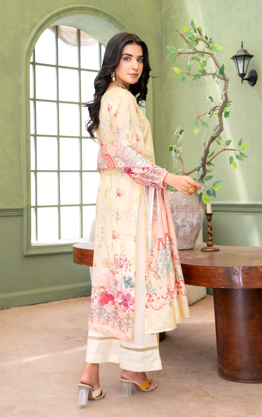 Yellow Solace Lawn Suit – 3 Piece Unstitched
