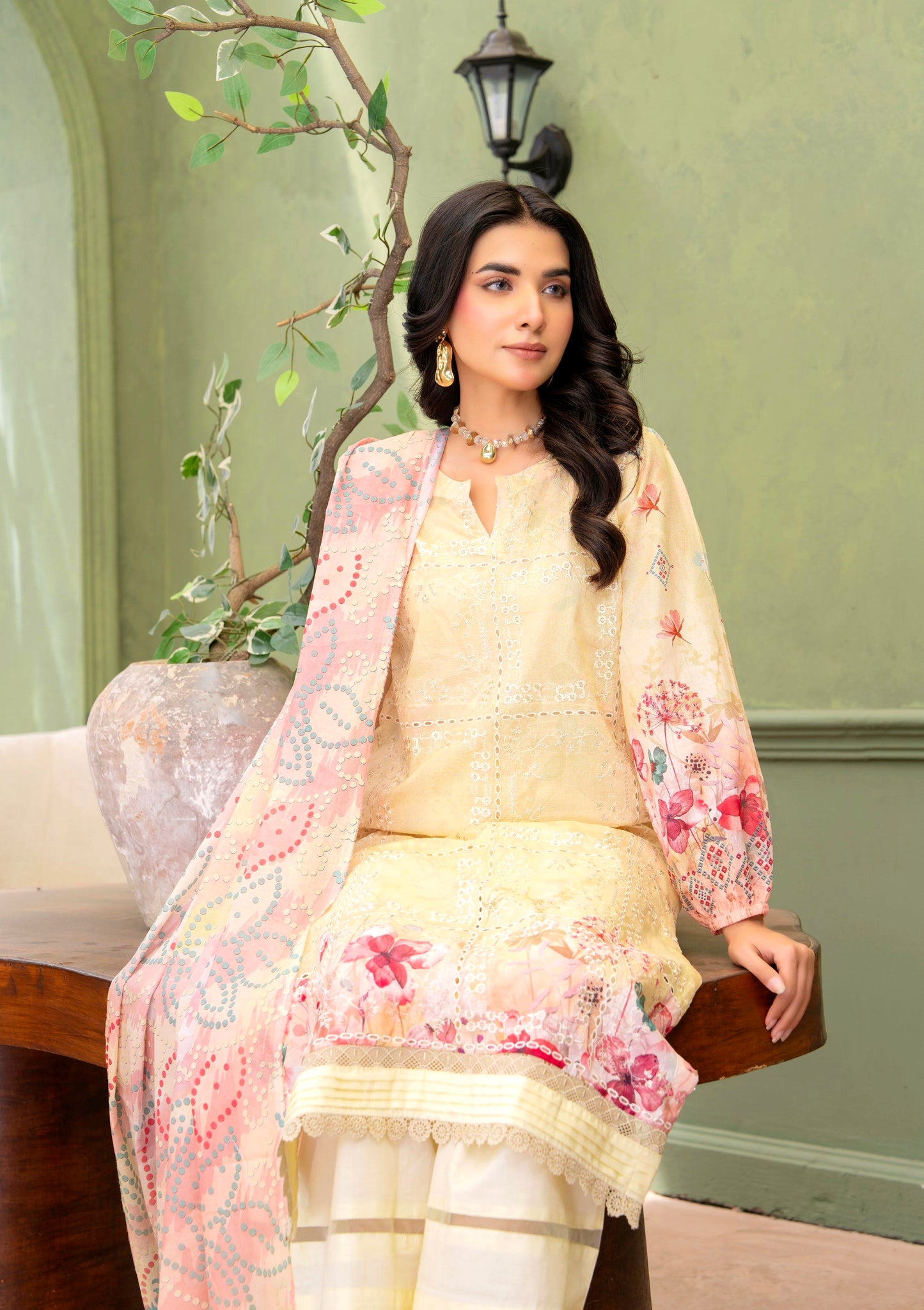 Yellow Solace Lawn Suit – 3 Piece Unstitched
