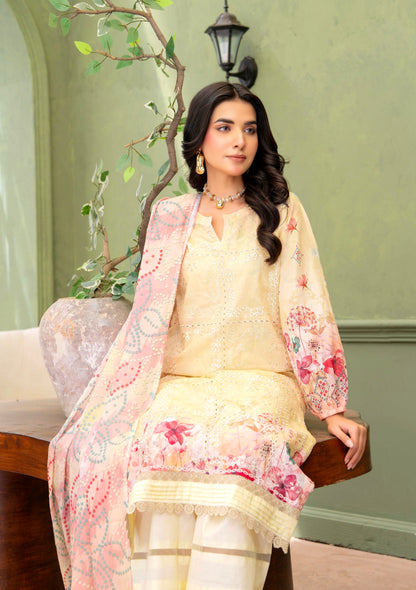 Yellow Solace Lawn Suit – 3 Piece Unstitched
