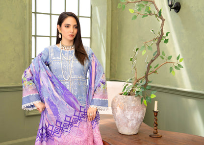 Sky Aura Lawn Suit – 3 Piece Unstitched