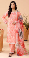 Peach Vignette Lawn Suit – 3 Piece Unstitched