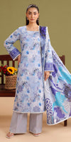 Periwinkle Solace Lawn Suit – 3 Piece Unstitched