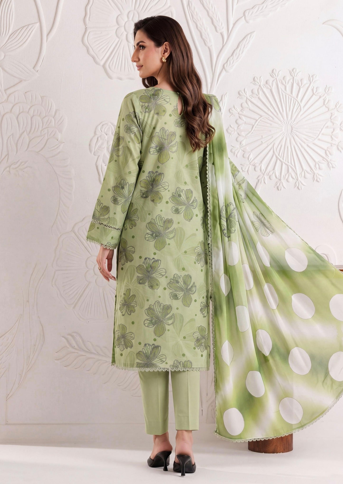 Sage Serenade Lawn Suit – 3 Piece Unstitched